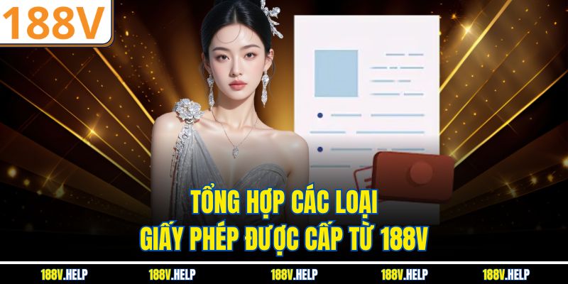 Tổng hợp các loại giấy phép được cấp từ 188V